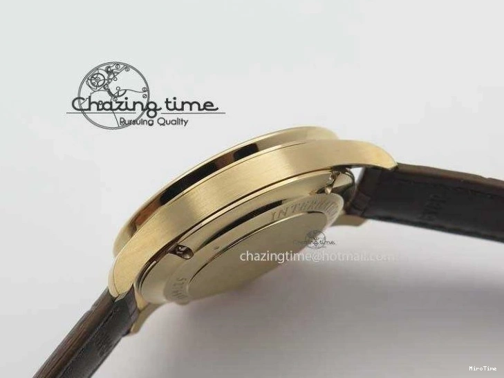 MIROTIME 0821 Portuguese Chrono RG IW371480 ZF 1:1 Best Edition White Dial On Brown Leather Strap A7750 V HighPerformance 7266